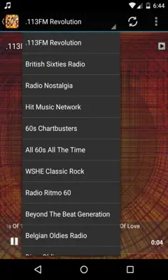 Free Radio 60s Live android App screenshot 0