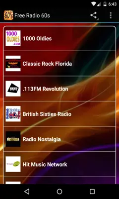 Free Radio 60s Live android App screenshot 3